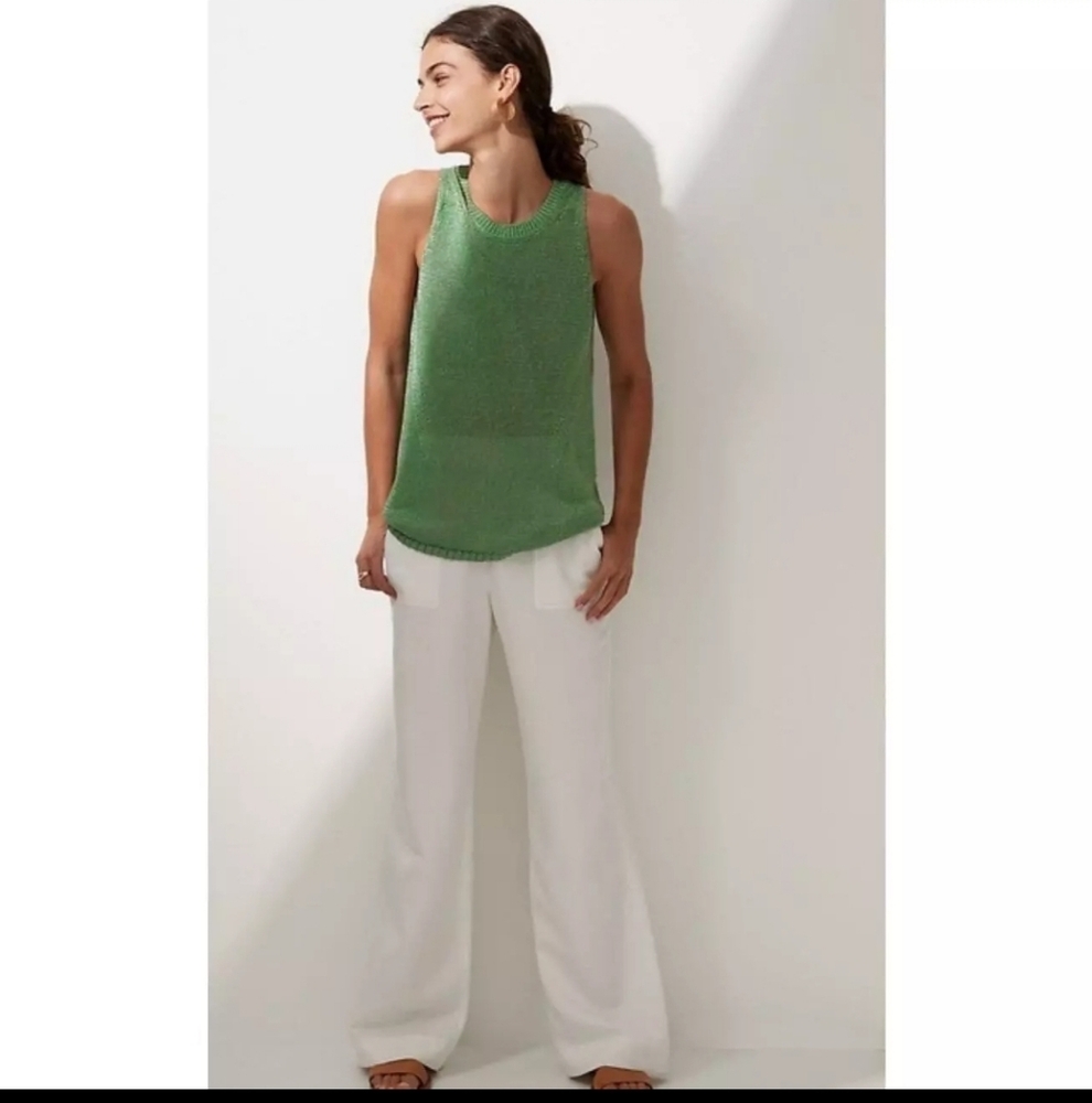 Banana Republic Linen Blend Shimmer Knit Shirt